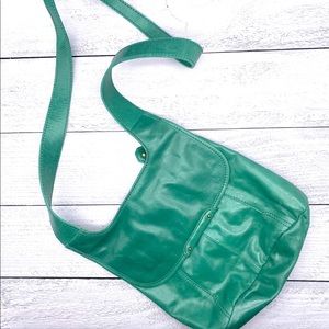 Green Hobo Crossbody Bag